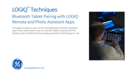 LOGIQ Series Tablet Pairing Guide