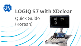 LOGIQ S7 with XDClear Quick Guide - KOREAN