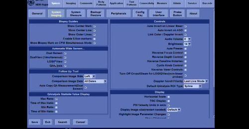 LOGIQ e - Color quantification parameter controls