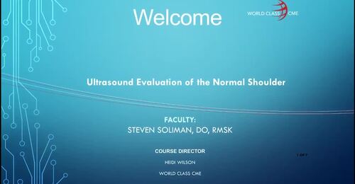 Ultrasound Evaluation of the Normal Shoulder