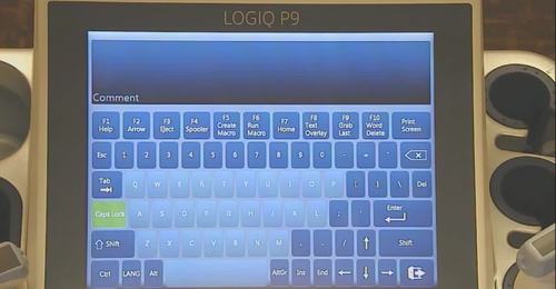 LOGIQ P9/P7- Digital keyboard